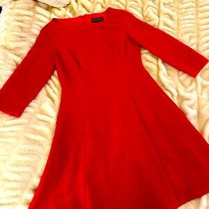 Jessica Howard Red A-Line Cocktail Dress Sparkly Size 6
